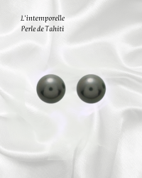 Boucles d'oreilles perles de Tahiti en Or 750/000