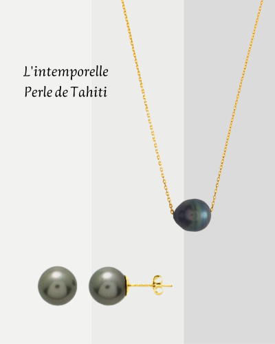 Boucles d'oreilles perles de Tahiti en Or 750/000