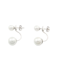 Boucles d'oreilles perles originales en Acier