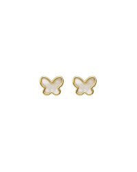 Boucles d'oreilles papillons en Or 750/000 Jaune