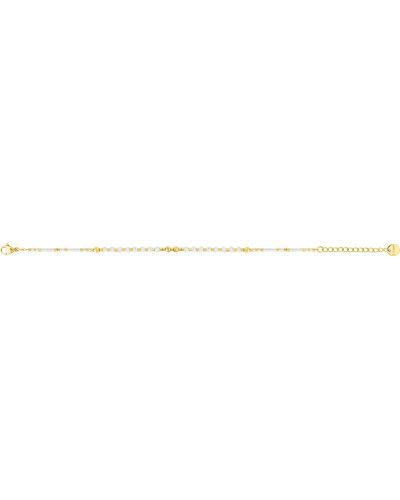 Bracelet billes de couleurs en Acier doré