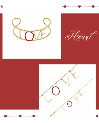 Bracelet "LOVE" en Argent 925/000 doré